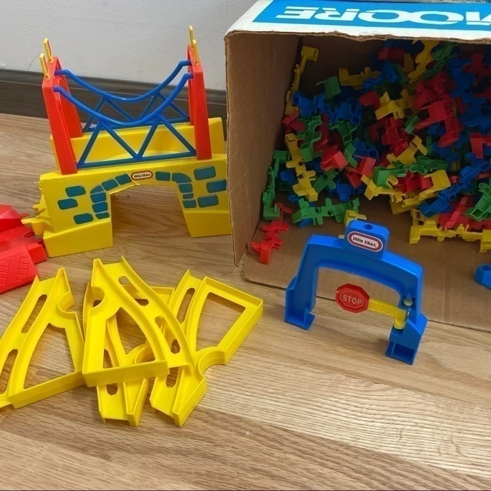Vintage Little Tikes Track System Toy Play Set Building